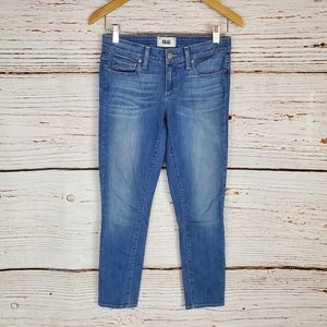 Paige Skinny Jeans Kylie Crop 26 Medium Wash
